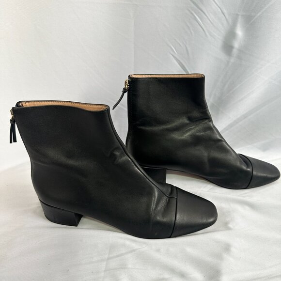 J Crew Cap-Toe Ankle Boots Size 9 - Picture 7 of 8